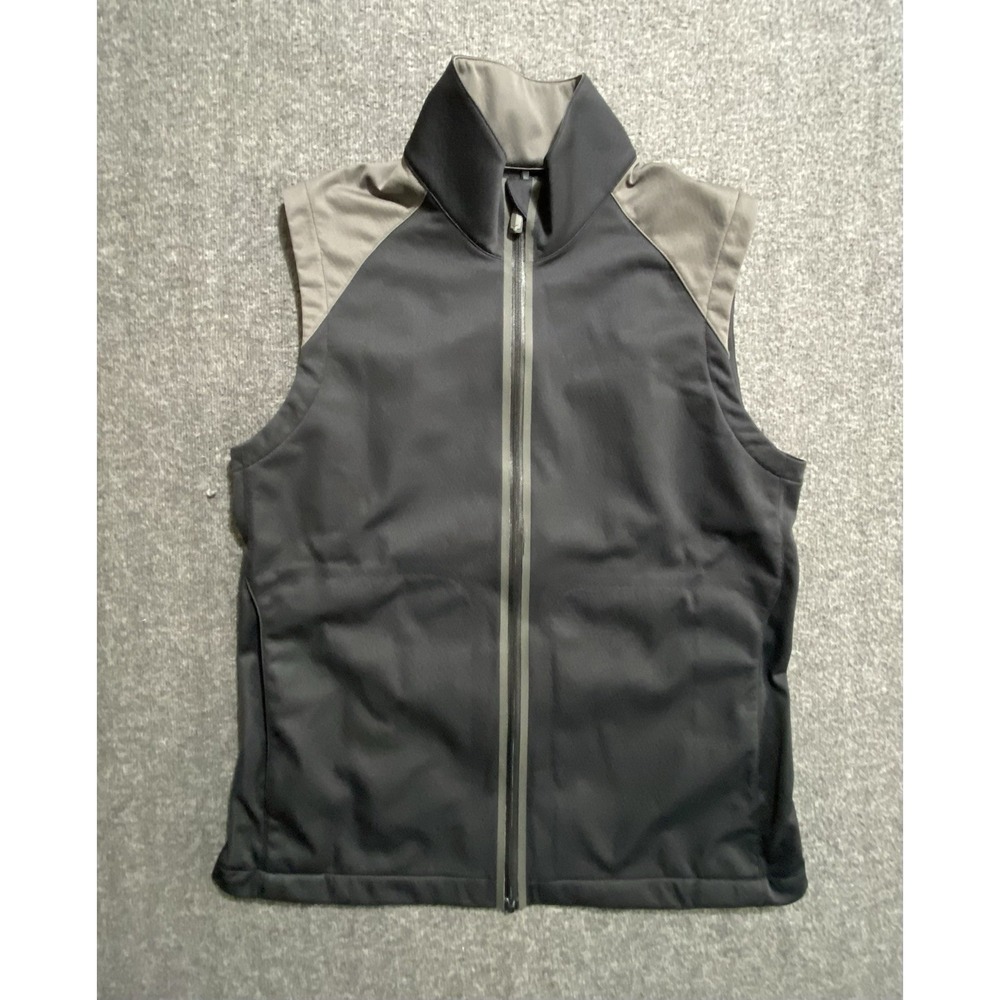 Nike Golf Womens Sphere Pro Vest Vented Full Zip Black Gray Size M - (8/10)